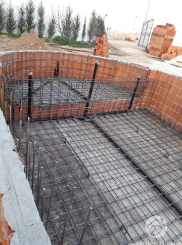 Travaux de construction d'une piscine 4.00m x 9.00m -                            Koupit
                           Notre Chantiers Djerba